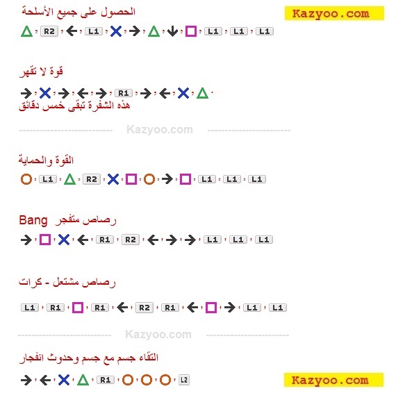GTA 5 code - Codes GTA 5 PS4 Arabe kazyoo code gta 5 arabe pour PS4 part 1